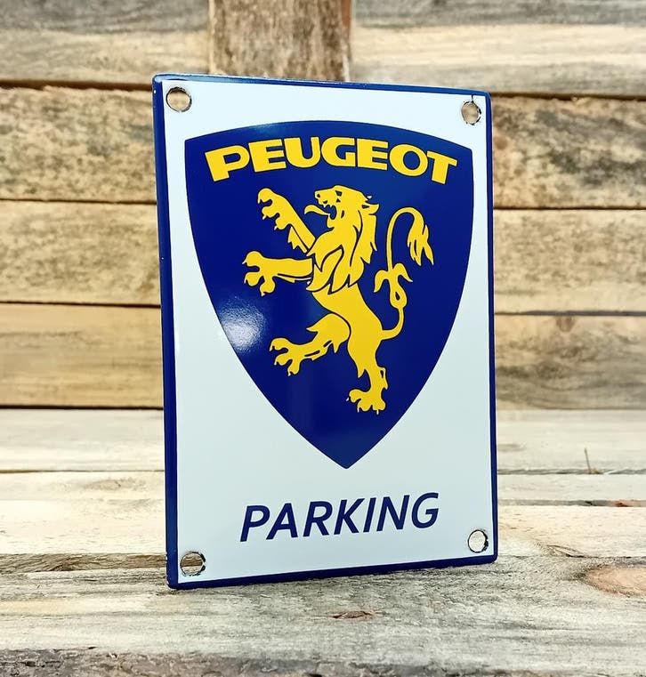 Peugeot Parking, Verzamelen, Merken en Reclamevoorwerpen, Verzenden