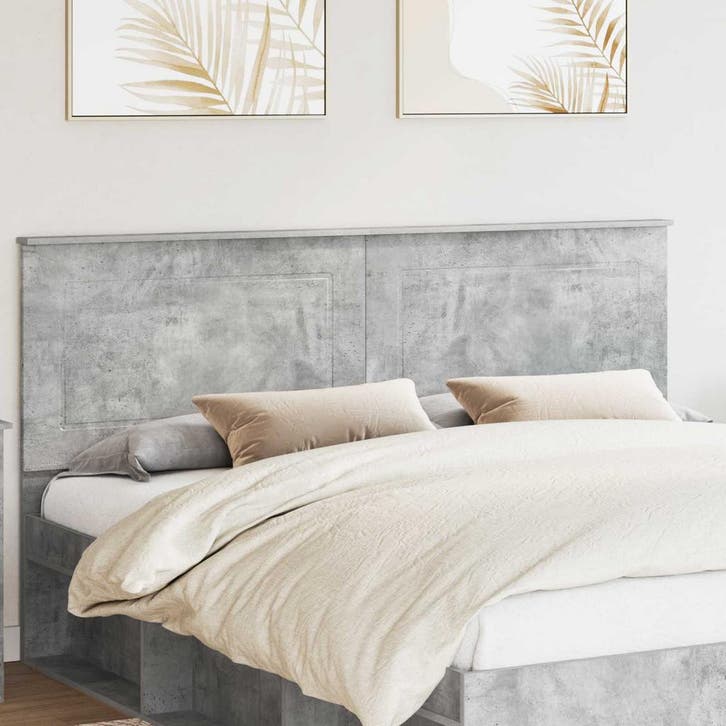 vidaXL Hoofdbord Beton Grijs 100 cm Geconstrueerd hout, Maison & Meubles, Chambre à coucher | Lits, Envoi