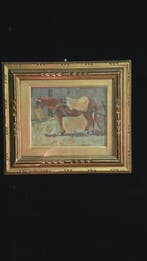 Cesare Ciani (1854-1925) - Cavalli da tiro