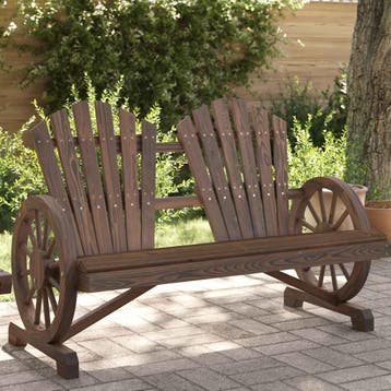 vidaXL Tuinstoel 2-zits Adirondack massief vurenhout, Jardin & Terrasse, Verzenden