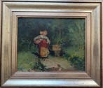 Scuola centro Italia (XIX) - Popolana al pozzo, Antiquités & Art