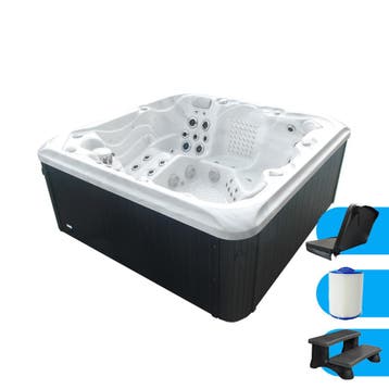 Spa Miami | 5 persoons | Jacuzzi | 220 x 220 x 93 cm, Tuin en Terras, Ophalen, Nieuw, Vast