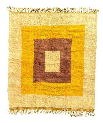 Tapis en laine de Mrirt, Maroc – Tapis berbère épais en