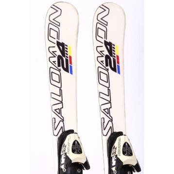 100 kinder skis SALOMON 24hrs RACE, white + Salomon LZ7, Sports & Fitness, Verzenden