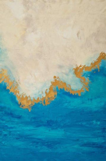 Irina Morisch - Golden wave Nr.10- XXL abstract artwork-
