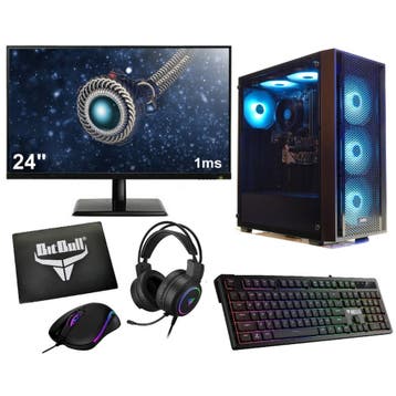 Complete 144Hz Gaming PC Setup - 24 Gaming Monitor, -Toe..., Computers en Software, Ophalen of Verzenden, Nieuw