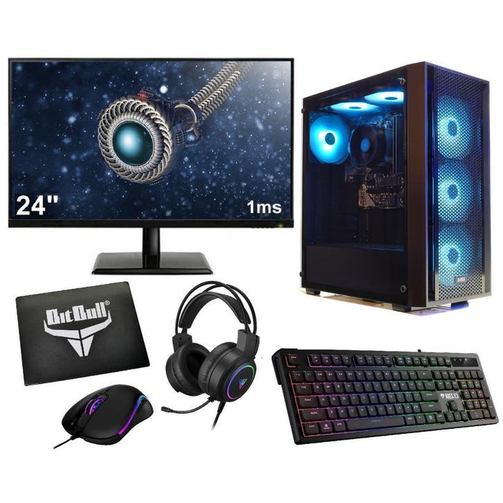 Complete 144Hz Gaming PC Setup - 24 Gaming Monitor, -Toe..., Informatique & Logiciels, Ordinateurs de bureau, Enlèvement ou Envoi