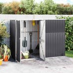vidaXL Tuinschuur 225x89x161 cm gegalvaniseerd staal, Verzenden, Nieuw