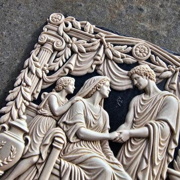 Oud-Griekse begrafenis-scène – Het laatste afscheid – Hoog