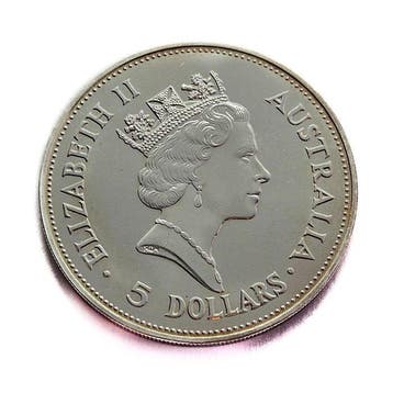 Australie. 5 Dollars 1990 - Kookaburra