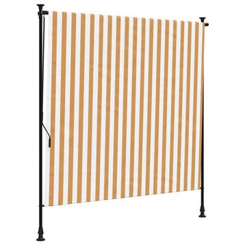 Buitenzonwering 150x270cm oranje/wit - Retour deal - Snel..., Tuin en Terras, Zonneschermen, Verzenden, 150 tot 300 cm, Screen