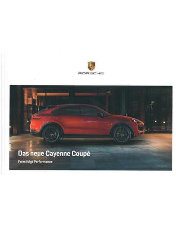 2020 PORSCHE CAYENNE COUPE HARDCOVER BROCHURE DUITS, Ophalen of Verzenden, Nieuw