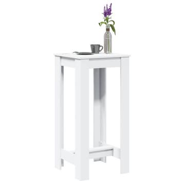 vidaXL Bartafel 51x50x103,5 cm bewerkt hout wit, Verzenden, Nieuw