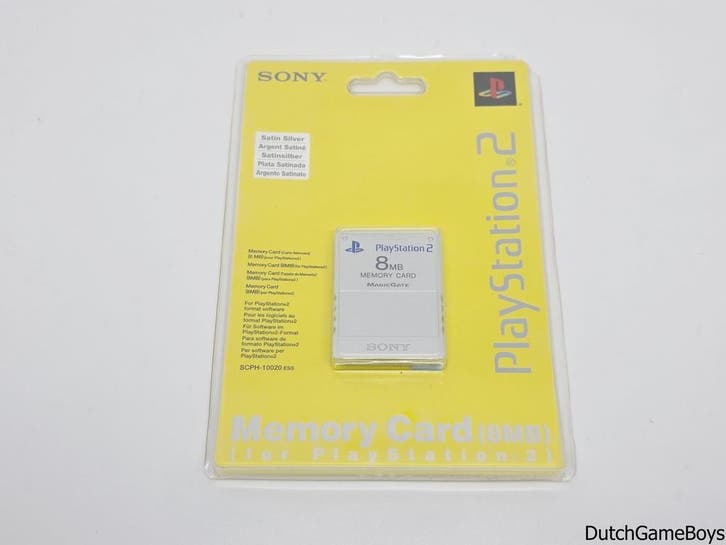 Playstation 2 / PS2 - Memory Card - 8 MB - Original - Satin, Games en Spelcomputers, Spelcomputers | Sony PlayStation 2, Gebruikt