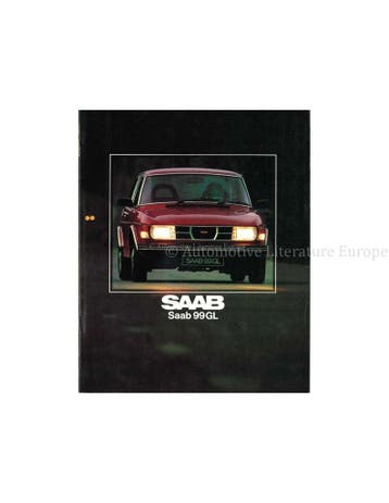 1978 SAAB 99 GL BROCHURE NEDERLANDS