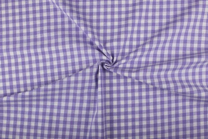 Geruite stof lila 10mm geruit - Katoen stof 80m op rol, Hobby & Loisirs créatifs, Tissus & Chiffons, Envoi
