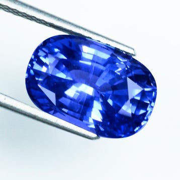 Bleu Saphir - 9.53 ct - GRS (Laboratoire Gem Research Swiss), Nieuw