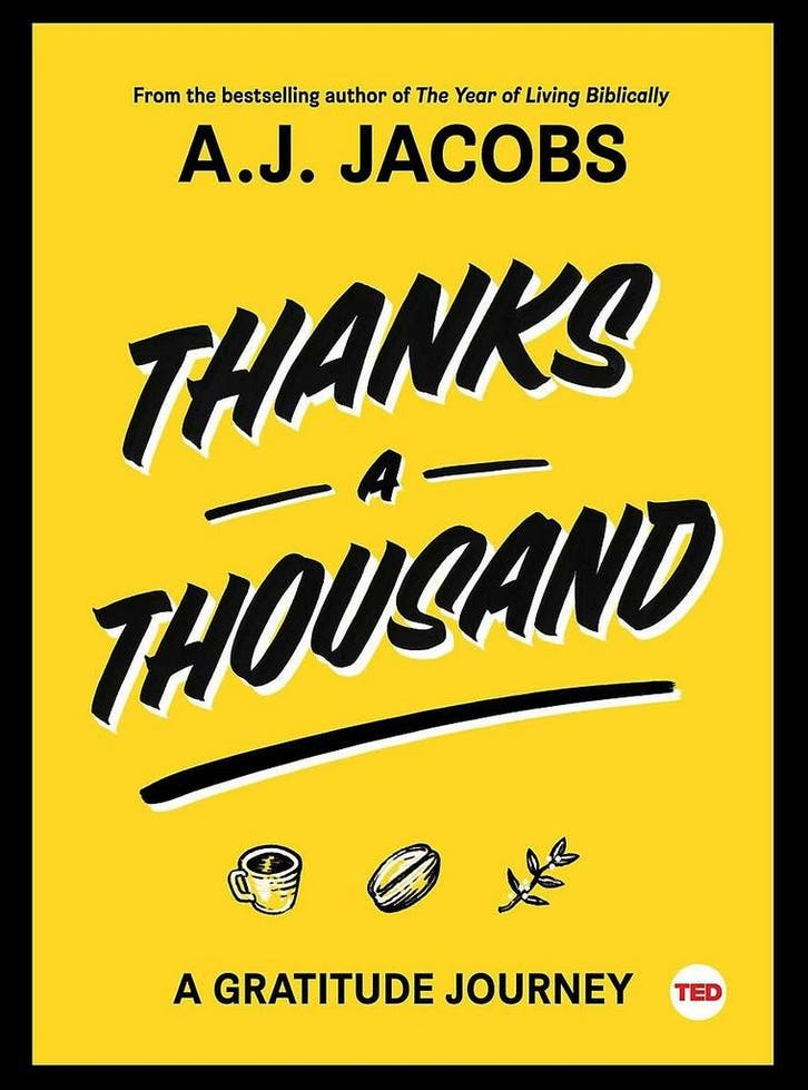 Thanks a Thousand 9781501119927 A.J. Jacobs, Livres, Langue | Anglais, Envoi
