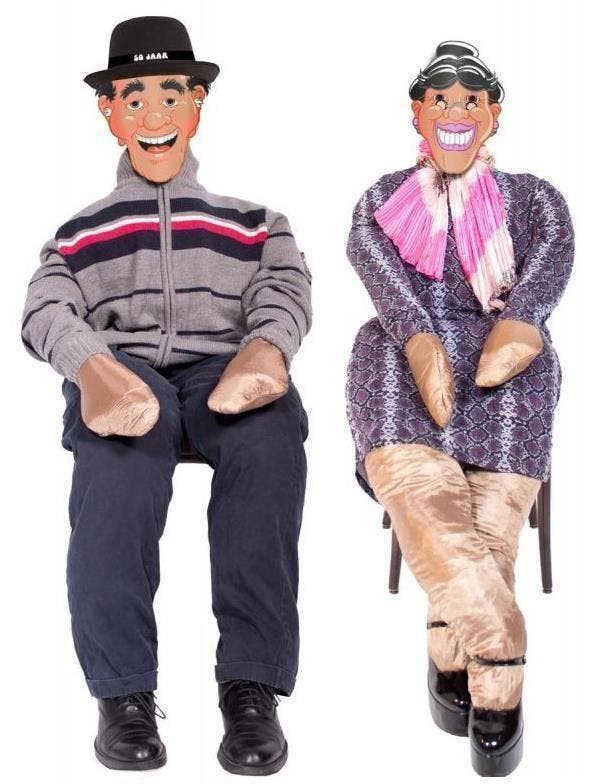 Abraham Pop / Sarah Pop 1,85m, Hobby en Vrije tijd, Feestartikelen, Nieuw, Verzenden