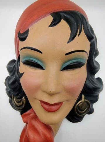 Ars Pulchra - Figuur - Maschera di donna - Keramiek