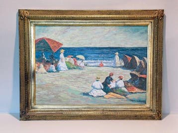 École européenne (XX) - Sur la plage, Dieppe
