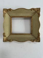 Cadre- barocchetto - Bois, feuille dor - Cadre à feuille, Antiquités & Art