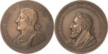 Brons medaille ohne Jahr Frankreich-medaille en Marken, Verzenden