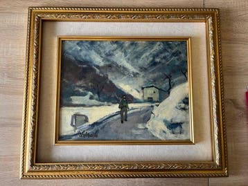 Ottorino Garosio (1904-1980) - Neve in valle sabbia
