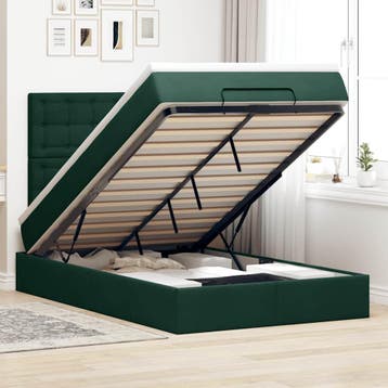 vidaXL Ottoman bed met matrassen 120x200cm fluweel, Verzenden, Nieuw