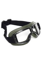 Goggles Motorbril Skibril Bril Groen Montuur Transparante Gl, Ophalen of Verzenden