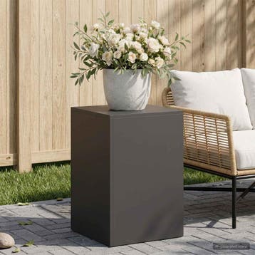 vidaXL Plantenstand Zwart 40 x 40 x 60 cm Staal, Tuin en Terras, Verzenden, Nieuw