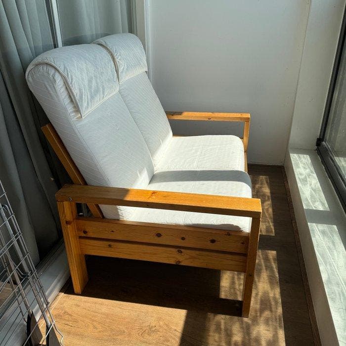 IKEA - Sofa - Furuvik - Vurenhout, Antiquités & Art, Antiquités | Meubles | Chaises & Canapés