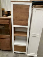 Boekenkast, landelijk wit + licht bovenblad (nieuw, outlet), Nieuw, Overige houtsoorten, Met lade(s)