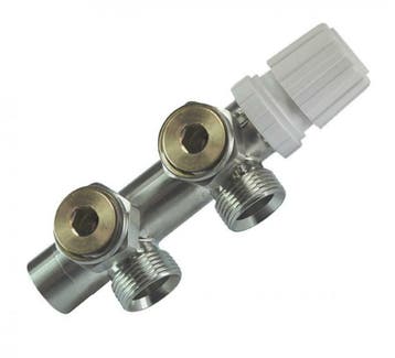 Sanifun thermostatisch 3/4 onderblok haaks-links geborstel, Ophalen of Verzenden, Nieuw, Overige typen