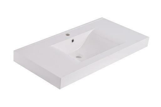 Tigris losse kunstmarmer wastafel 100x46 wit, Maison & Meubles, Salle de bain | Meubles de Salle de bain, Enlèvement ou Envoi