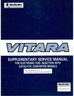 1991 SUZUKI VITARA (SUPPLEMENT) WERKPLAATSHANDBOEK ENGELS