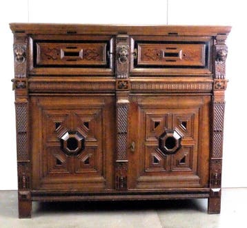 Zeeuwse kast - Kast - eiken, ebben en palissander, Antiek en Kunst