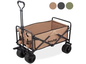 Veiling - Novitaa opvouwbare bolderkar OT01C 150 kg 100 L, Caravans en Kamperen, Bolderkarren, Nieuw