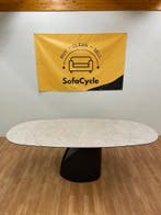 Uitschuifbare keramische eettafel met glazen blad - Levering, Huis en Inrichting, Tafels | Eettafels, Ophalen of Verzenden, Nieuw