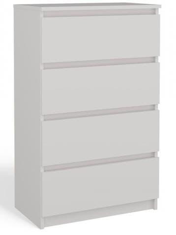 Ladekast M 4 lades wit Wit (Slaapkamer), Huis en Inrichting, Kasten | Ladekasten, 3 of 4 laden, Verzenden, Nieuw, Overige houtsoorten