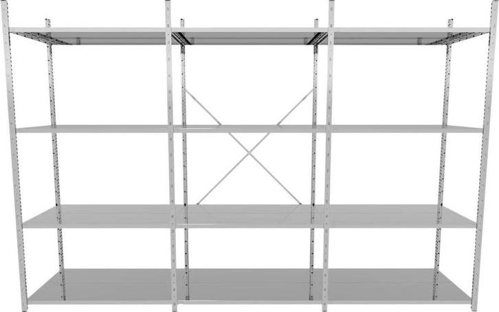 Voordeelrij g3 legbordstelling b1000 x d400 mm Breedte, Articles professionnels, Aménagement de Bureau & Magasin | Entrepôt, Rayonnage & Stockage