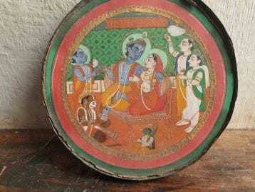 Krishna en Radha - India - negentiende eeuw, Antiek en Kunst