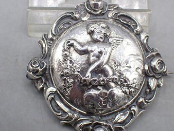 Zonder minimumprijs - Broche Zilver - Belle Époque - Cherub, Handtassen en Accessoires