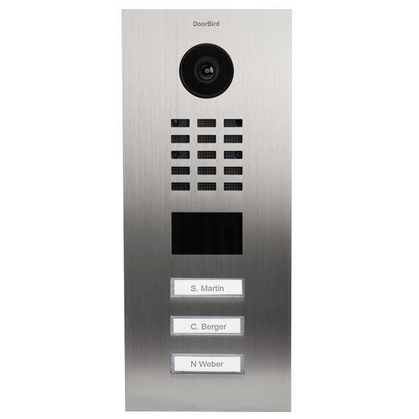 DoorBird IP Deurintercom D2103V, V2A, geborsteld RVS, Huis en Inrichting, Deurbellen, Ophalen of Verzenden