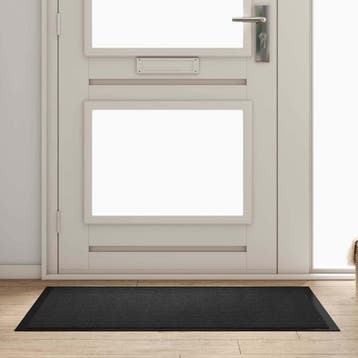 vidaXL Deurmat Antraciet 80 x 120 x 1.2 cm Teddy Stof, Tuin en Terras, Deurmatten, Verzenden, Nieuw