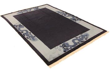 Antiek Chinees tapijt – met de hand geknoopt - Vloerkleed -