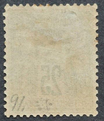 Frankrijk 1878 - Sage type II, 25 c. noir sur rouge,, Gestempeld