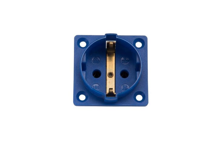 Martin Kaiser 1-Way Flush-Fitting Socket IP20 Blue -, Doe-het-zelf en Bouw, Elektriciteit en Kabels, Verzenden