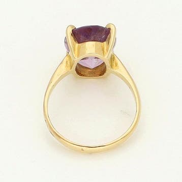 Bague - 18 carats Or jaune Améthyste, Bijoux, Sacs & Beauté