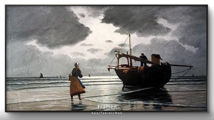 Fancoise Carbu Moret (1896) - Marea Baja en la Playa de, Antiek en Kunst, Kunst | Schilderijen | Klassiek
